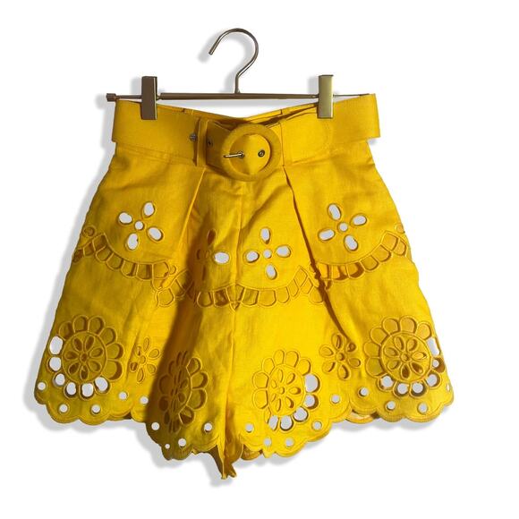 Zimmermann Pot Embroidered Shorts - Picture 1 of 10